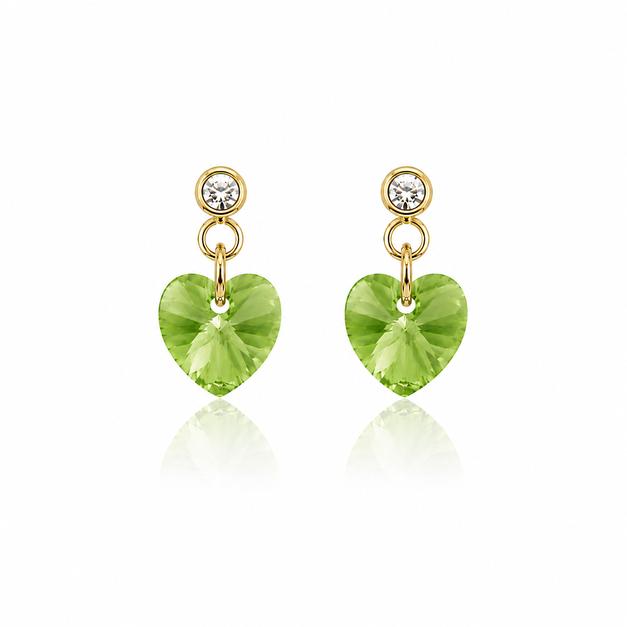 Boucles d’oreilles Auréa verte