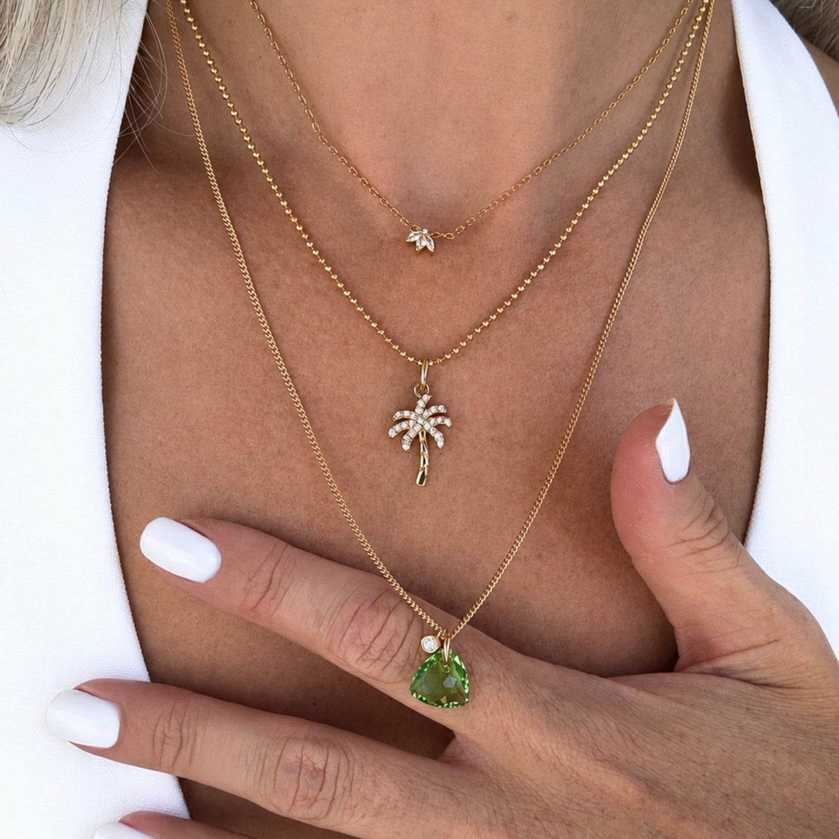Collier Envol vert